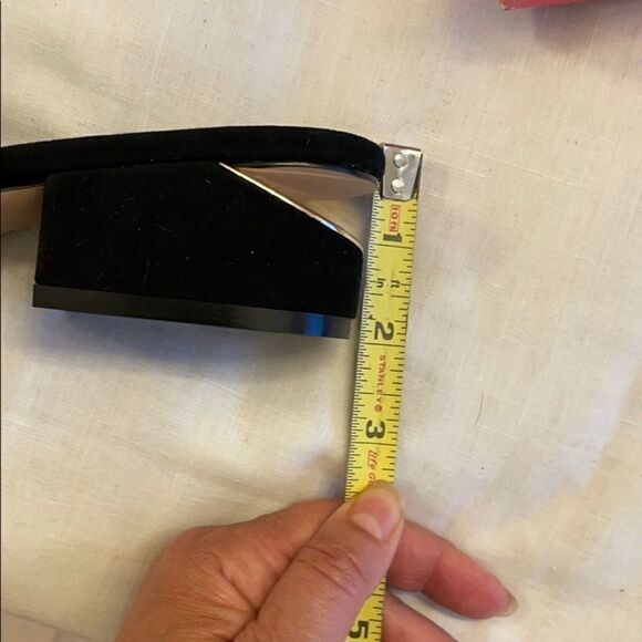 VANELI BLACK SUEDE STUDDED MULES. NEW - Picture 10 of 10